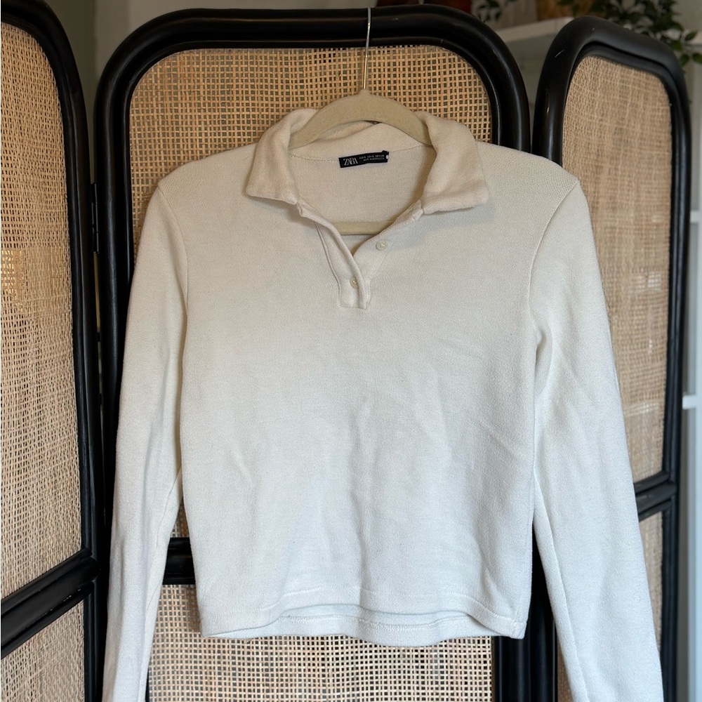 Zara Long Sleeve Polo